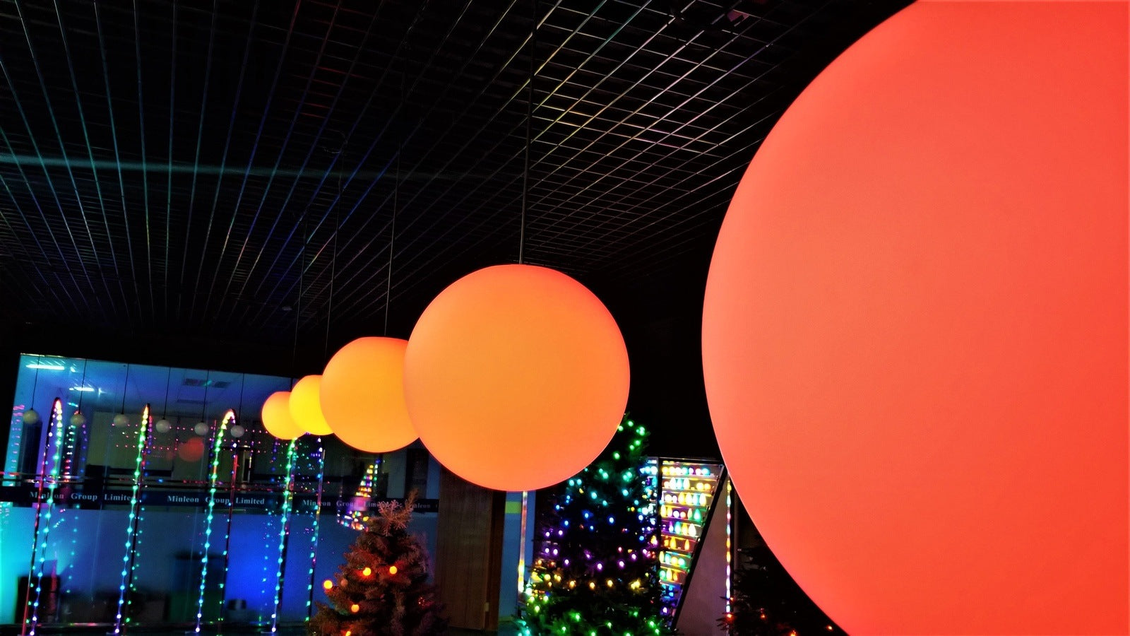 Pixel Led Sphere Minleon Decorative RGB Pixel Light Spheres – Minleon Programmable ...